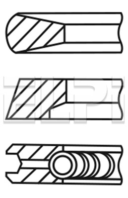 Set segmenti piston LP182 3026 STD ELPI